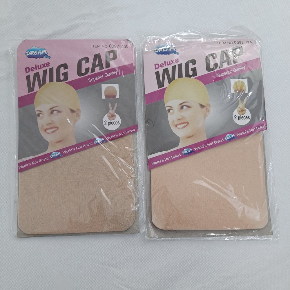 Wig Cap Deluxe 2 Pack Beige dream deluxe